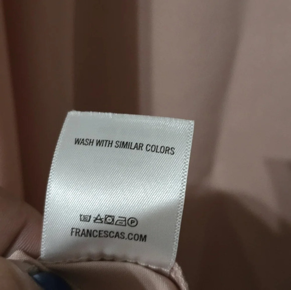 NWOT Studio 19 Y2K Blush Pink Satin Mini Slip Dress/Tunic, Pleated Wrap Neckline - Picture 11 of 12